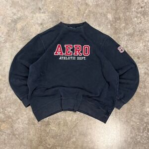 Vintage Y2K Aeropostale Embroidered Loose Fit Crewneck Sweatshirt Fits XL
